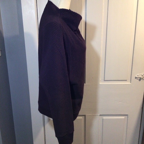 Anthropologie Purple Portrait Neck Sweater - Picture 2 of 4